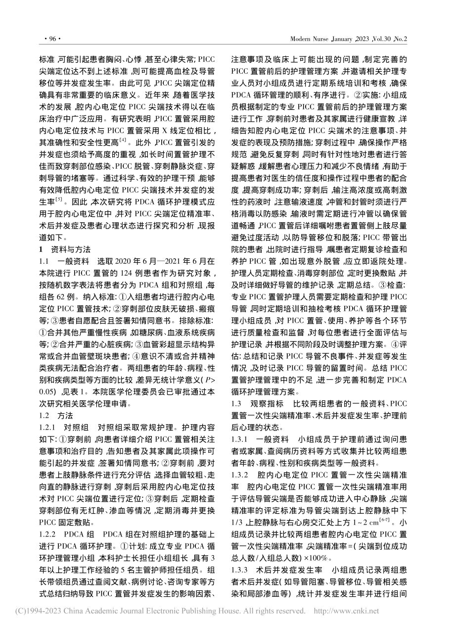 PDCA循环护理模式下的腔...术后并发症及患者心理的影响_钱亮亮.pdf_第2页