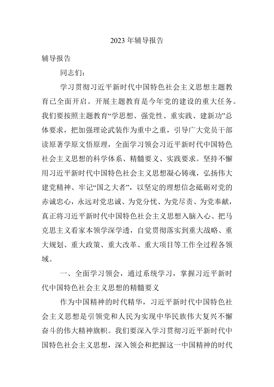 2023年辅导报告.docx_第1页