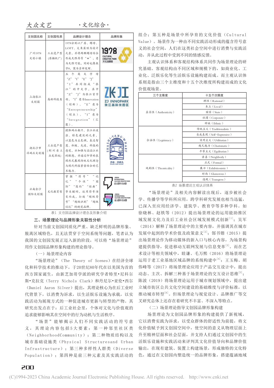 基于场景理论的文创园品牌形象构建研究_吴昱东.pdf_第2页