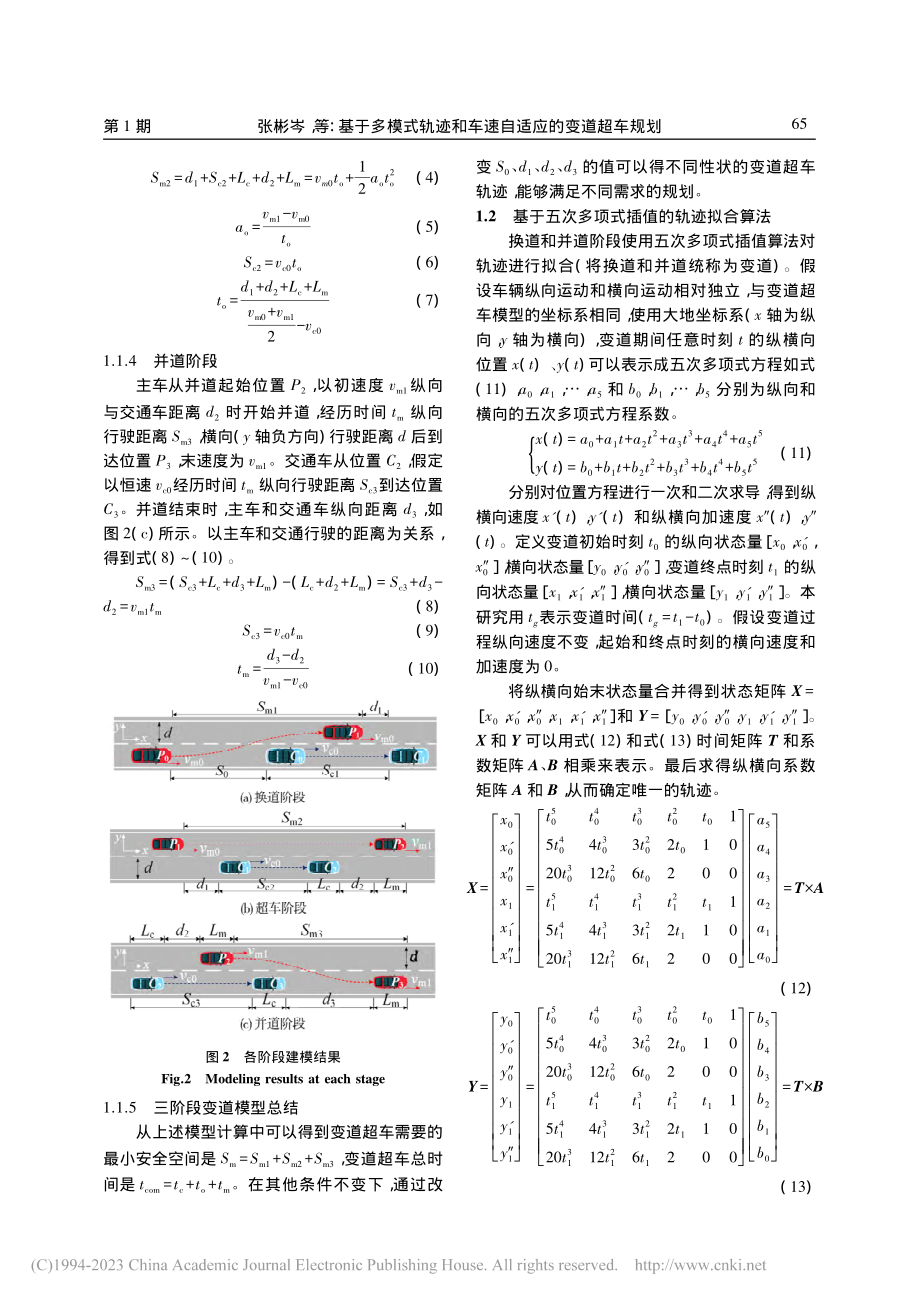 基于多模式轨迹和车速自适应的变道超车规划_张彬岑.pdf_第3页