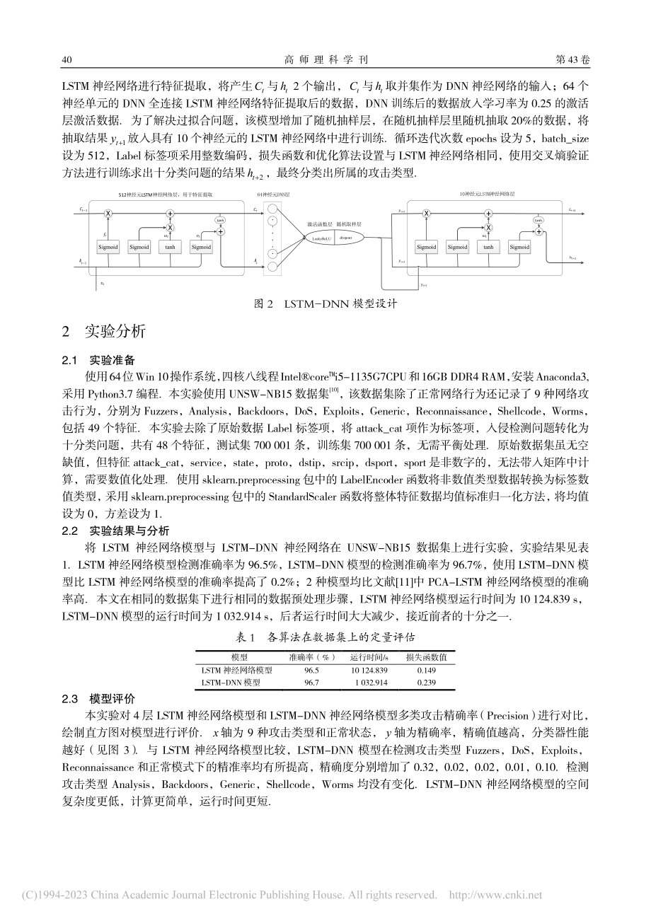 基于LSTM-DNN模型的入侵检测方法_李梦歌.pdf_第3页