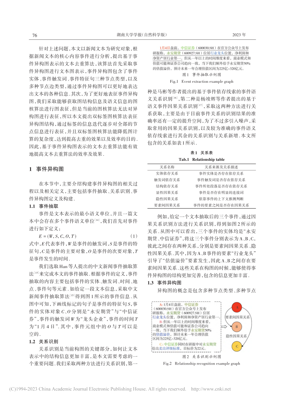 基于事件异构图表示的文本去重算法_艾玮.pdf_第3页