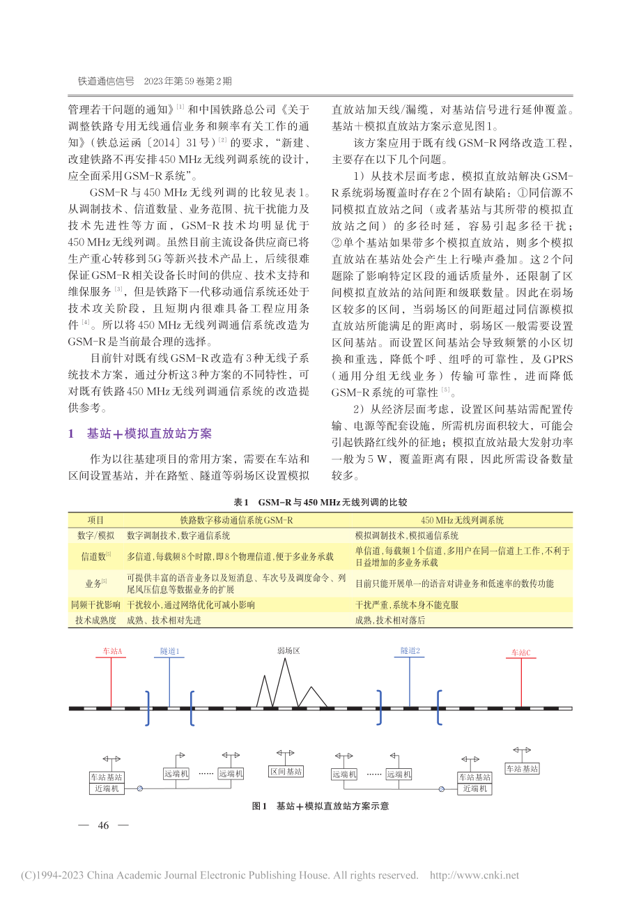 既有线GSM-R改造无线子系统技术方案研究_姚欣楠.pdf_第2页