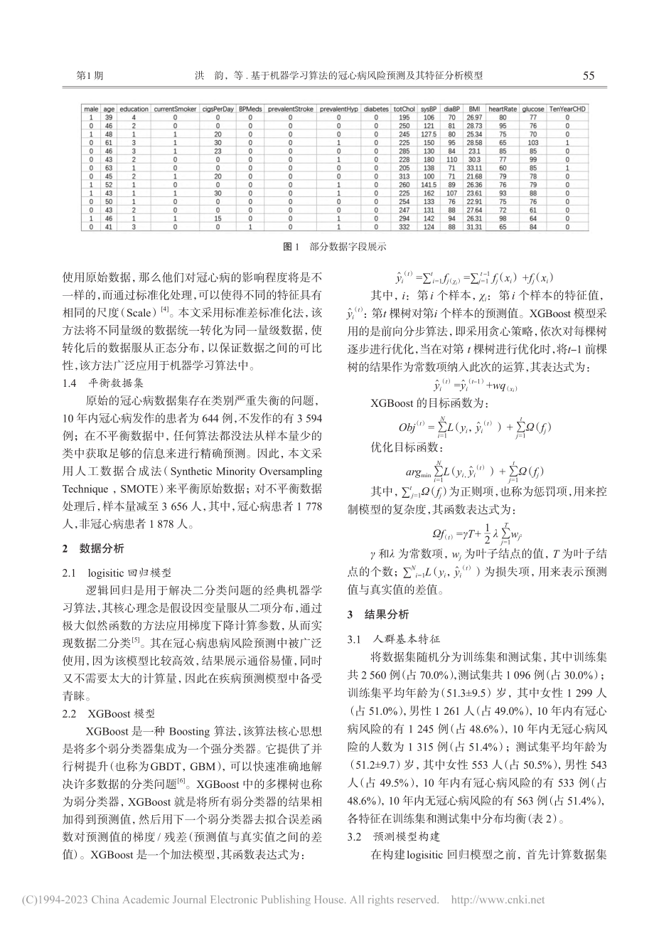 基于机器学习算法的冠心病风险预测及其特征分析模型_洪韵.pdf_第3页