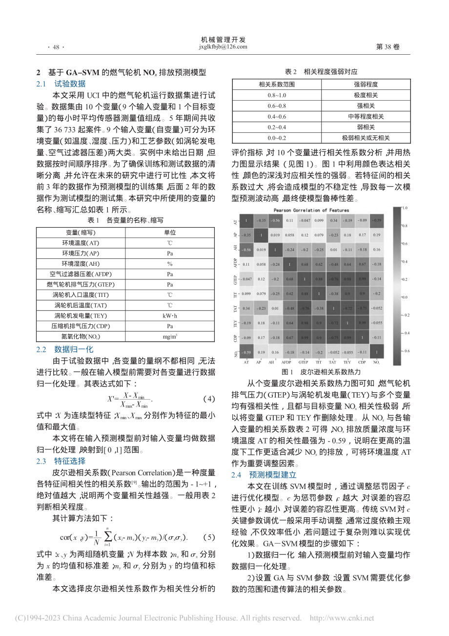 基于GA-SVM的燃气轮机NO_x排放预测研究_向彬彬.pdf_第2页