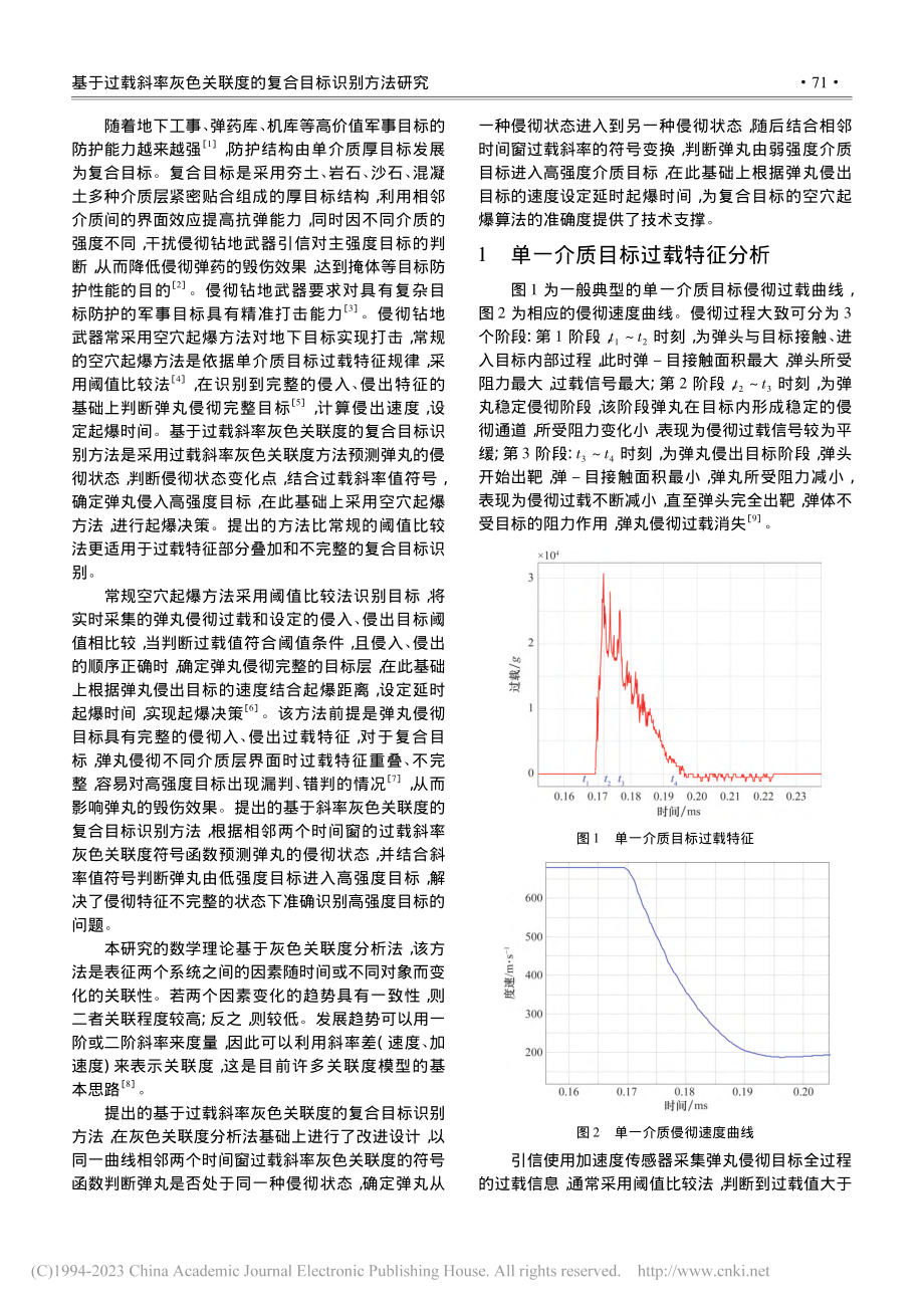 基于过载斜率灰色关联度的复合目标识别方法研究_梁瑊辉.pdf_第2页