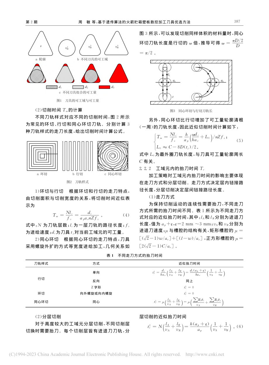 基于遗传算法的火箭贮箱壁板数控加工刀具优选方法_周敏.pdf_第3页