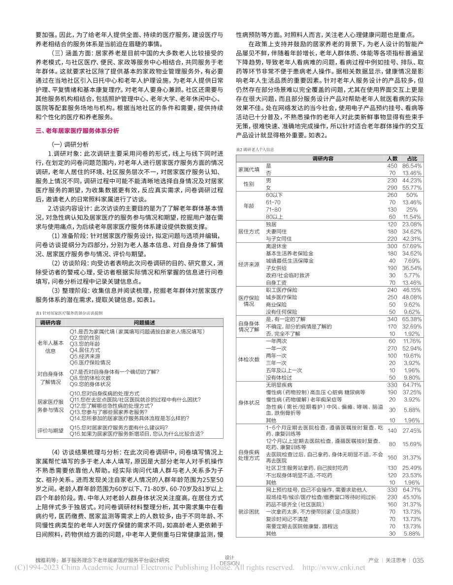 基于服务理念下老年居家医疗服务平台设计研究_魏雅莉.pdf_第2页