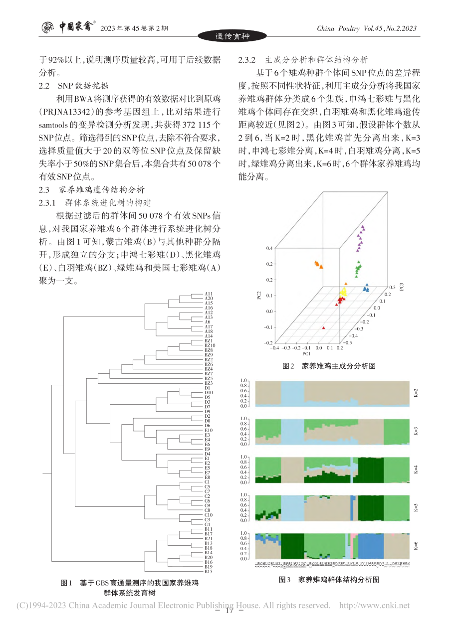 基于GBS简化基因组技术的我国家养雉鸡系统发育分析_陈芳.pdf_第3页