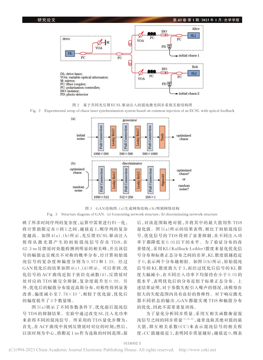 基于生成对抗网络的混沌激光同步优化_赵安可.pdf_第3页