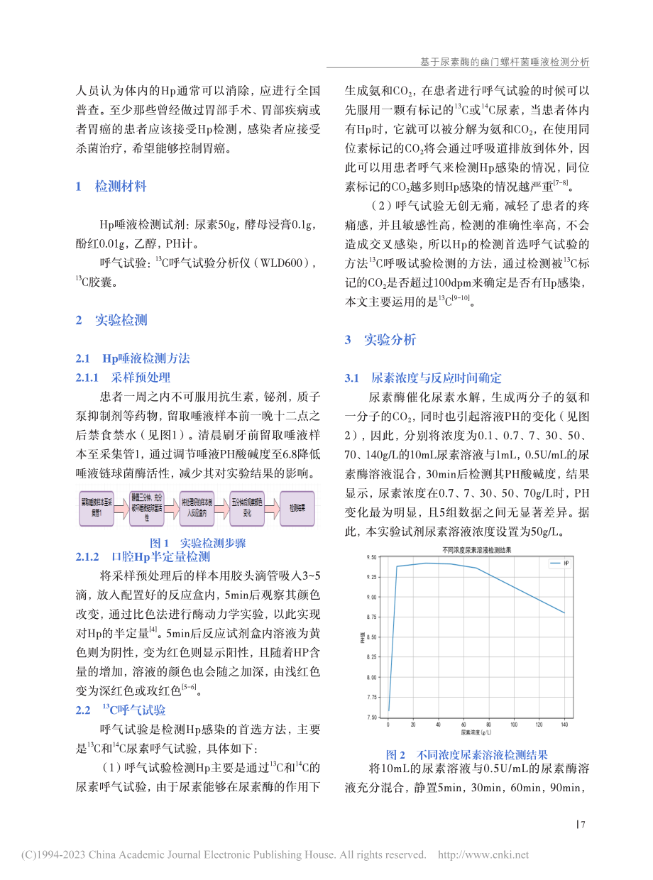 基于尿素酶的幽门螺杆菌唾液检测分析_李若彬.pdf_第2页