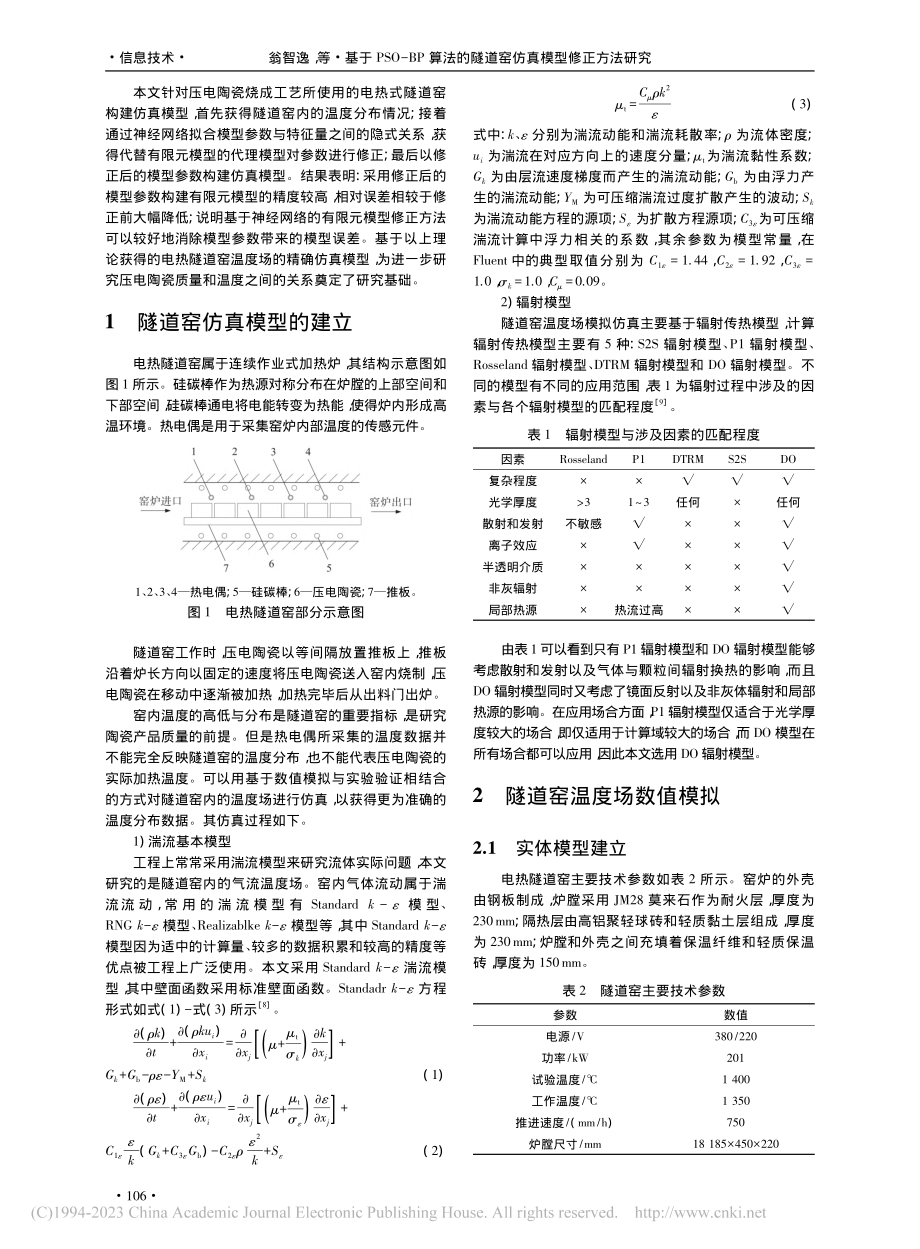 基于PSO-BP算法的隧道窑仿真模型修正方法研究_翁智逸.pdf_第2页