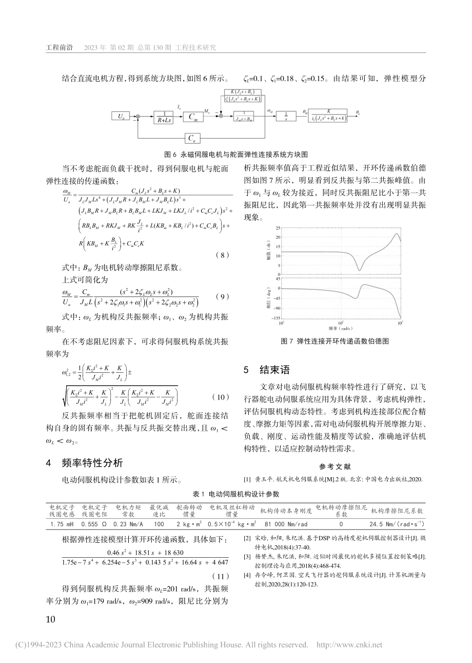 基于弹性连接模型的电动伺服机构频率特性研究_杨旭.pdf_第3页