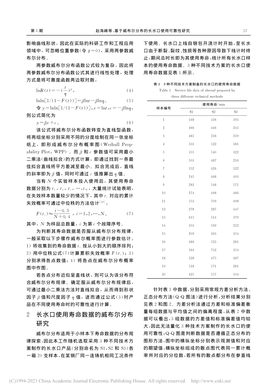 基于威布尔分布的长水口使用可靠性研究_赵海峰.pdf_第3页