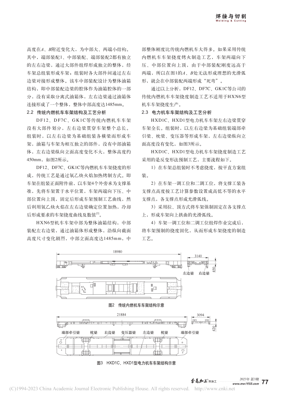 基于预制挠度的混合动力HXN6型机车车架制造工艺_邱友胜.pdf_第2页