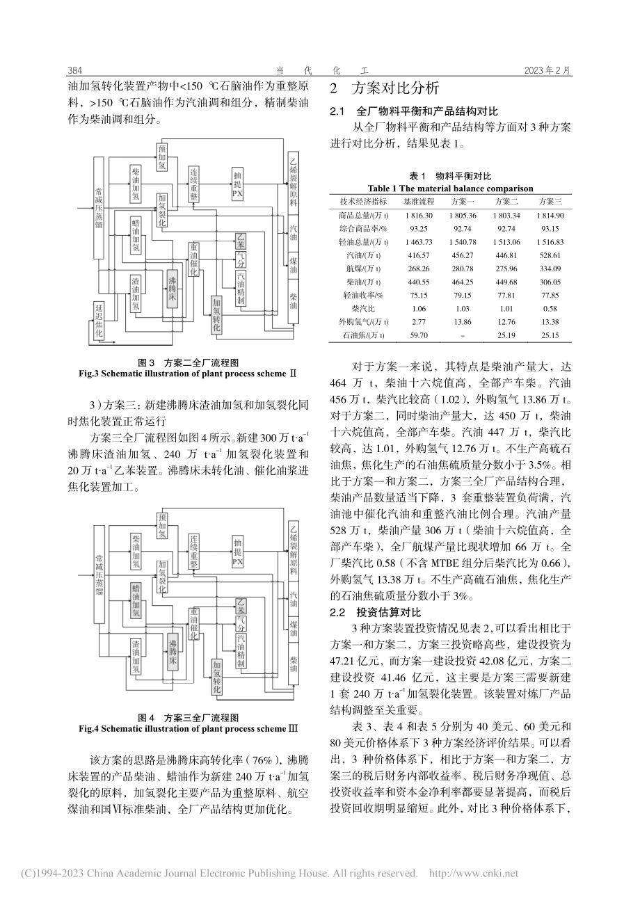 基于沸腾床渣油加氢的全厂流程加工方案优化_张春生.pdf_第3页