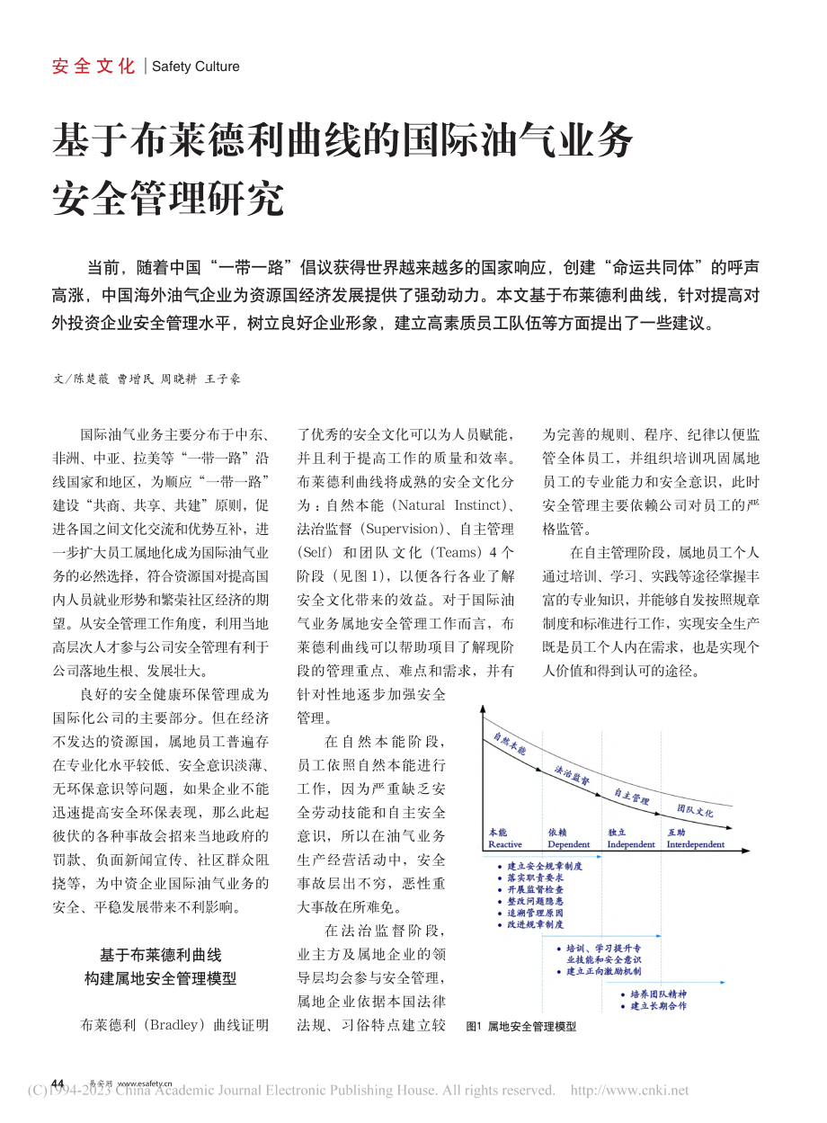 基于布莱德利曲线的国际油气业务安全管理研究_陈楚薇.pdf_第1页