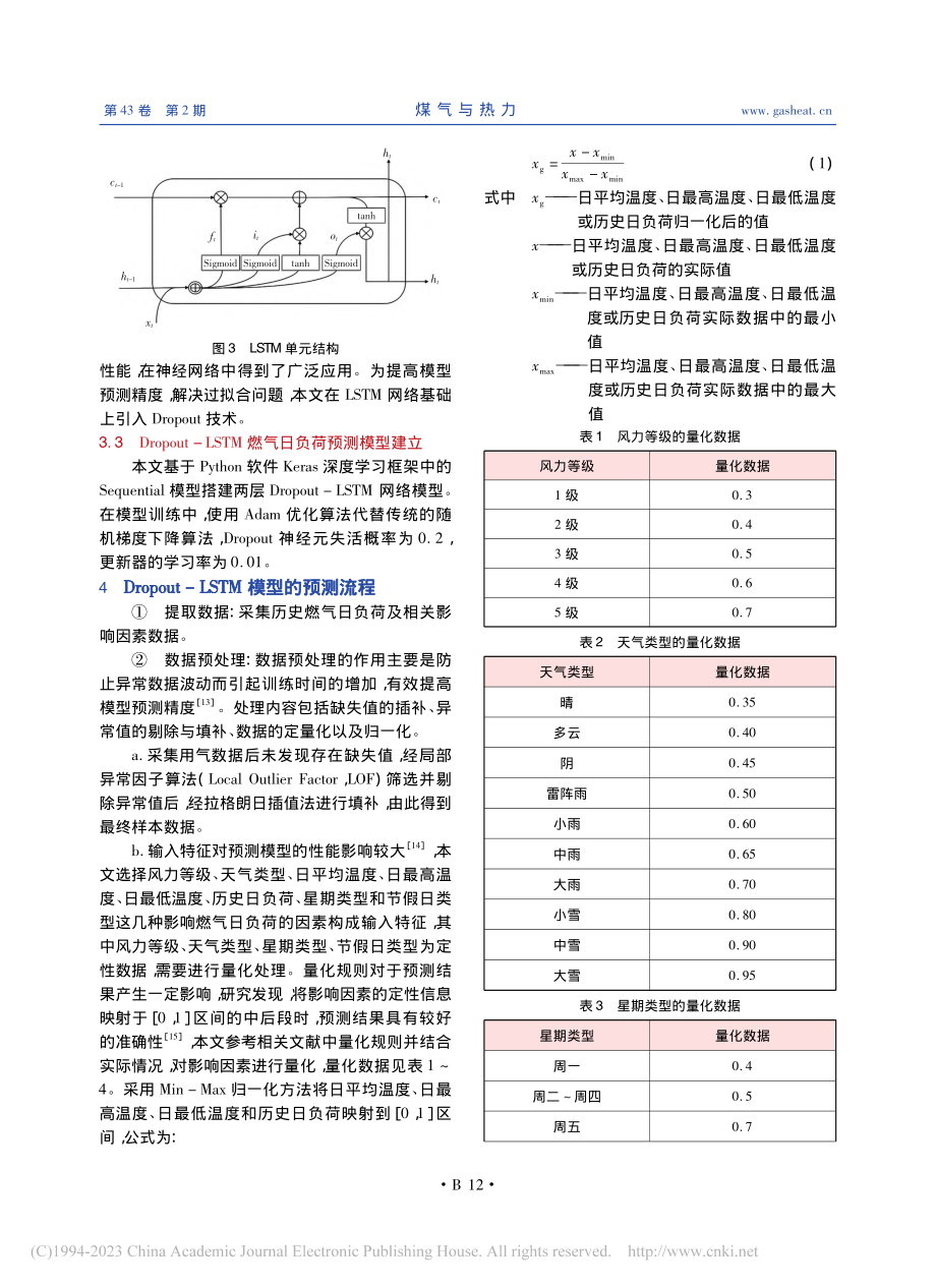 基于Dropout-LSTM模型的城市燃气日负荷预测_于铭多.pdf_第3页