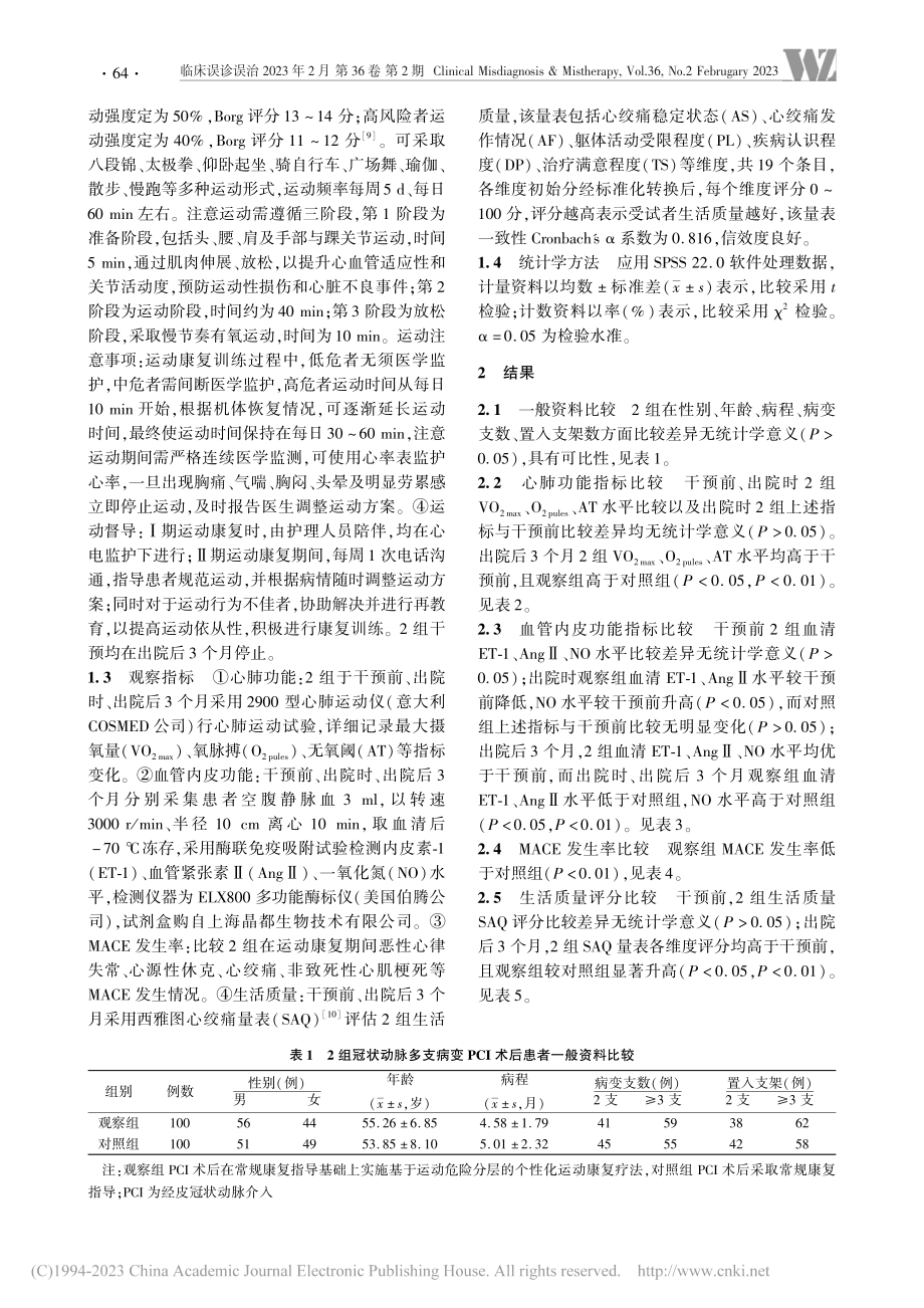 基于运动危险分层的个性化运...功能及MACE发生率的影响_郭猛.pdf_第3页