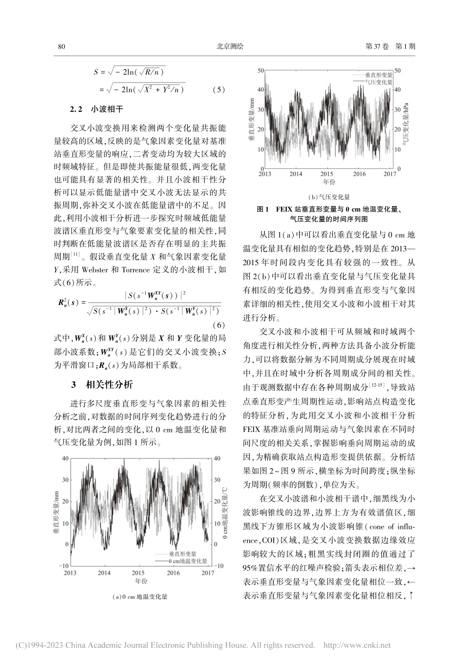 基准站垂向周期运动与气象因素的关联性分析_吴海兵.pdf_第3页