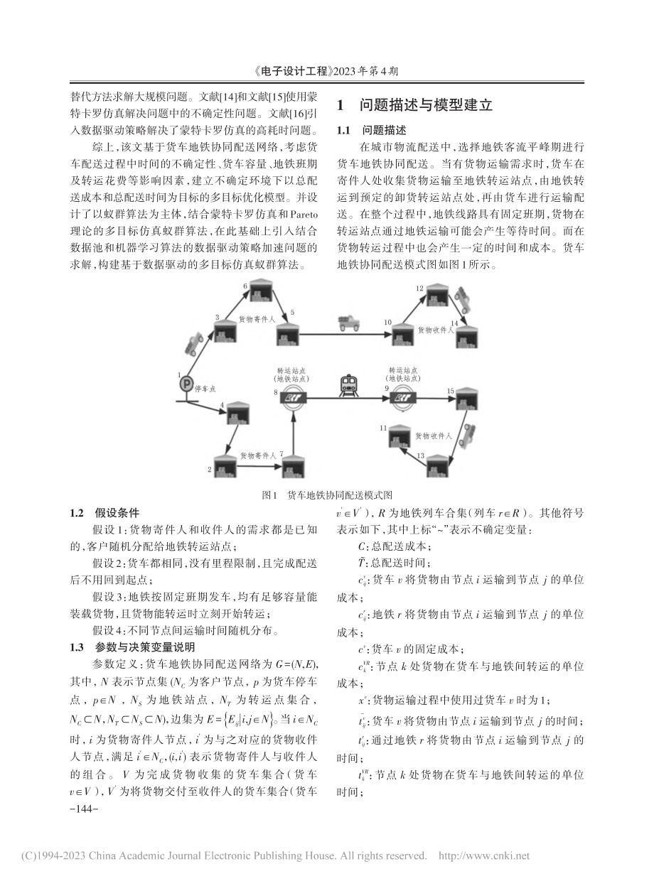 基于数据驱动的货车地铁协同配送路径优化_彭勇.pdf_第2页