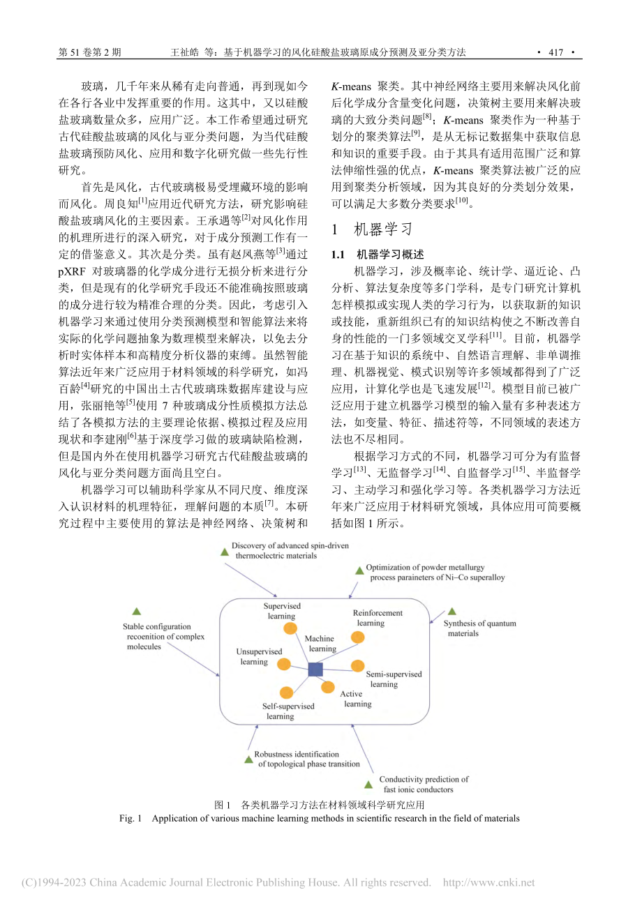 基于机器学习的风化硅酸盐玻璃原成分预测及亚分类方法_王祉皓.pdf_第2页