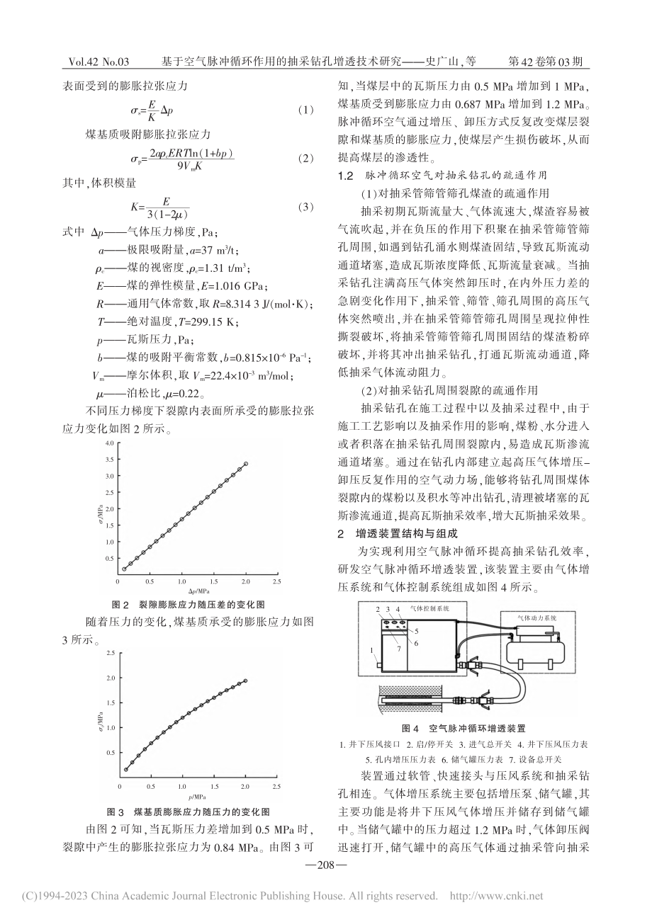 基于空气脉冲循环作用的抽采钻孔增透技术研究_史广山.pdf_第2页