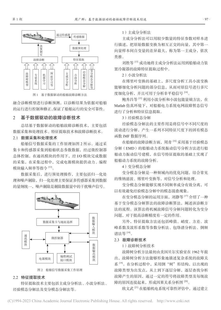 基于数据驱动的船舶故障诊断技术综述_周广群.pdf_第2页