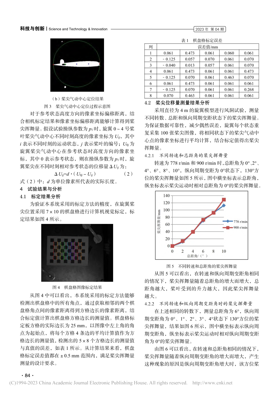 基于机器视觉的直升机旋翼桨尖挥舞量测量系统设计_乐娟.pdf_第3页