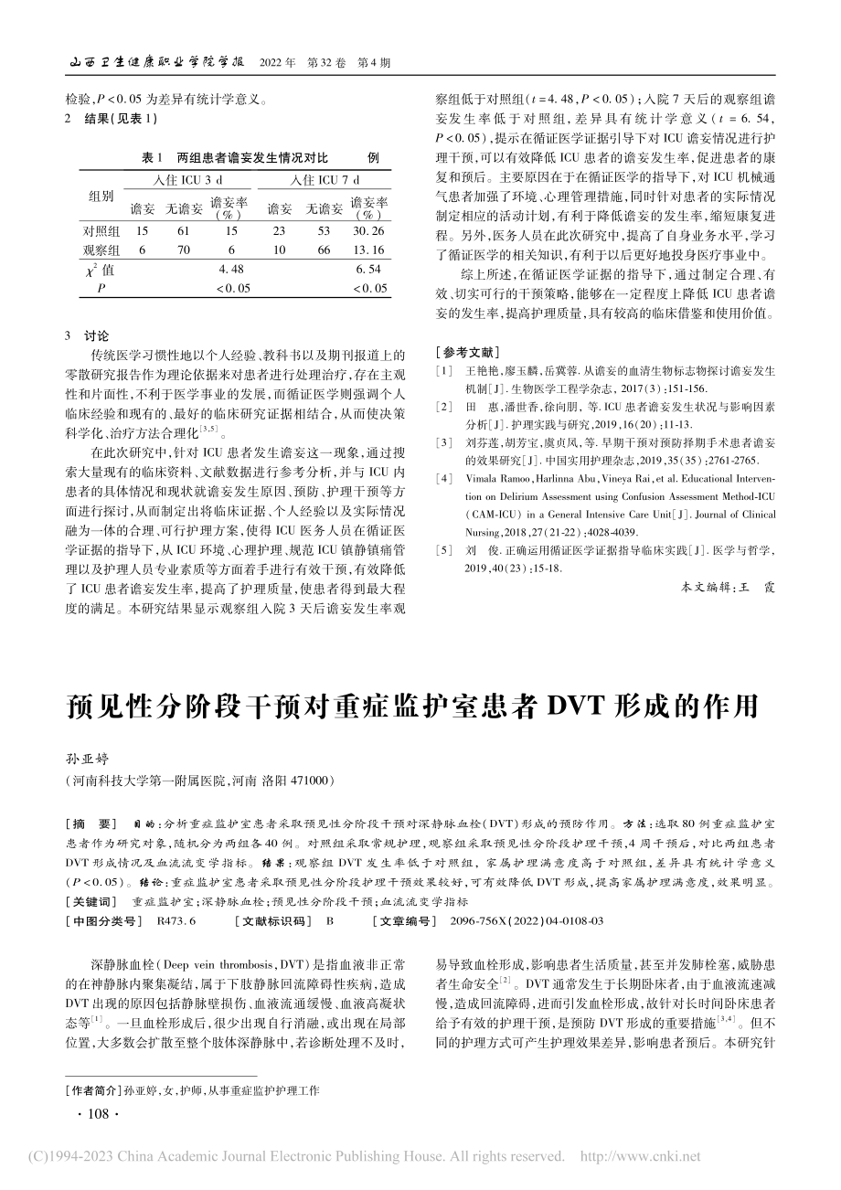 基于循证医学的ICU谵妄患者护理干预策略应用研究_户烨.pdf_第2页