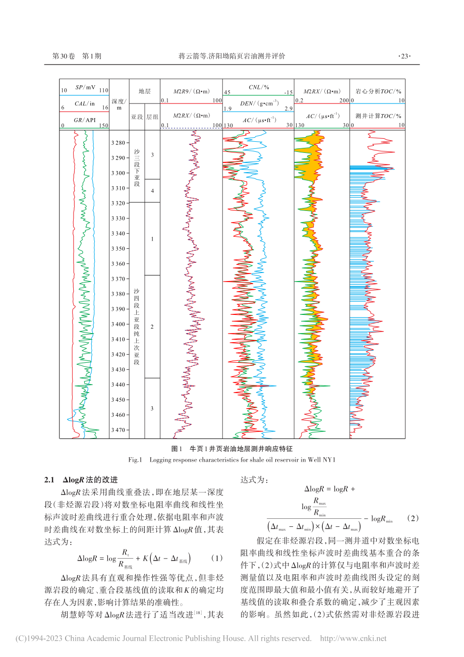 济阳坳陷页岩油测井评价_蒋云箭.pdf_第3页