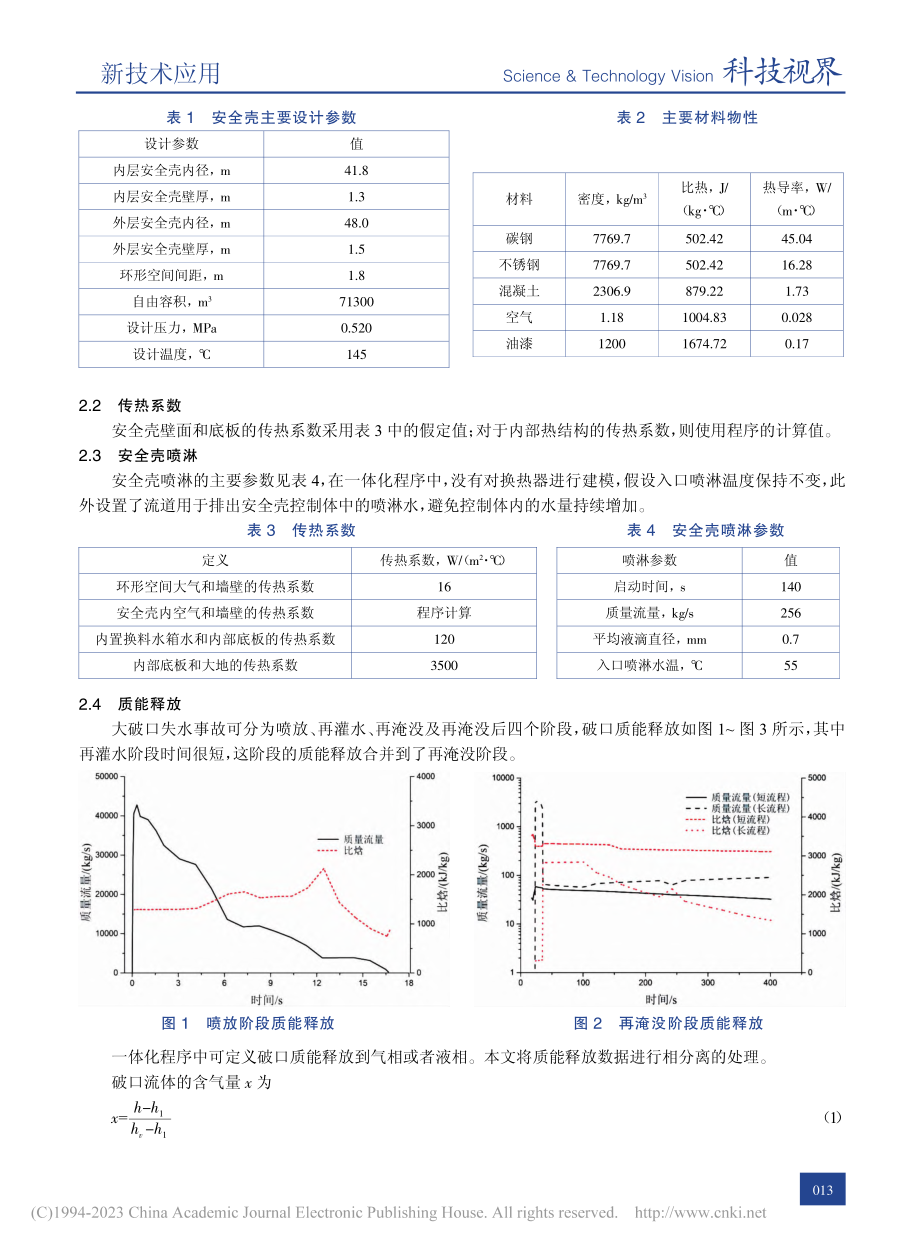 基于一体化程序的安全壳热工水力响应研究_张旭昊.pdf_第2页