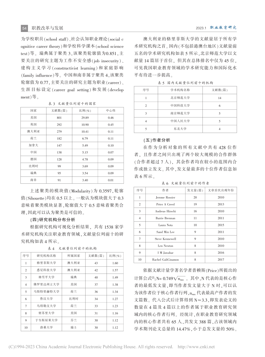 基于SSCI期刊的职业教育研究现状的可视化分析_柳超.pdf_第3页