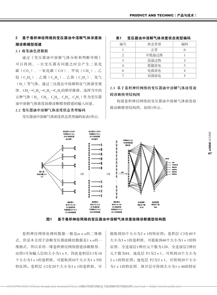 基于卷积神经网络的变压器油中溶解气体浓度故障诊断_黄磊.pdf_第3页