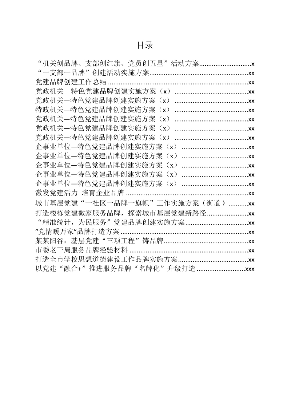 文汇636—党建品牌资料汇编23篇6万字.docx_第1页