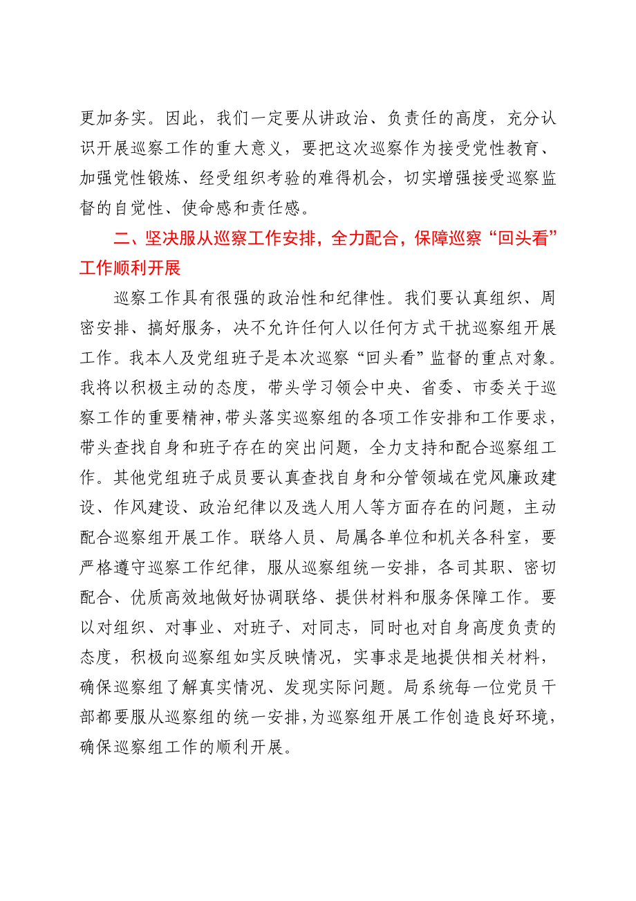 在巡察“回头看”工作动员会上的表态发言.doc_第2页