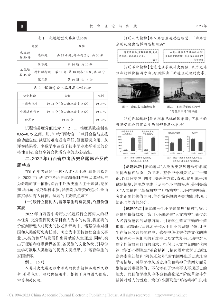 立德树人__彰显学科育人价...中学业水平考试历史试题分析_周继荣.pdf_第2页