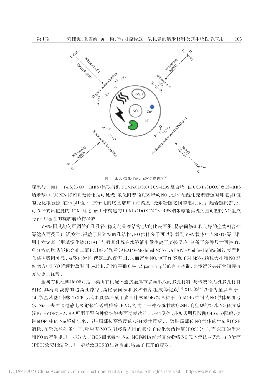 可控释放一氧化氮的纳米材料及其生物医学应用_刘佳惠.pdf_第3页