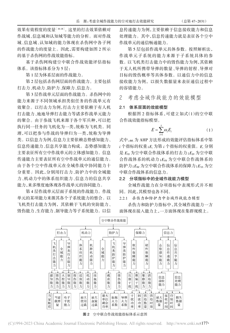 考虑全域作战能力的空对地打击效能研究_岳源.pdf_第3页