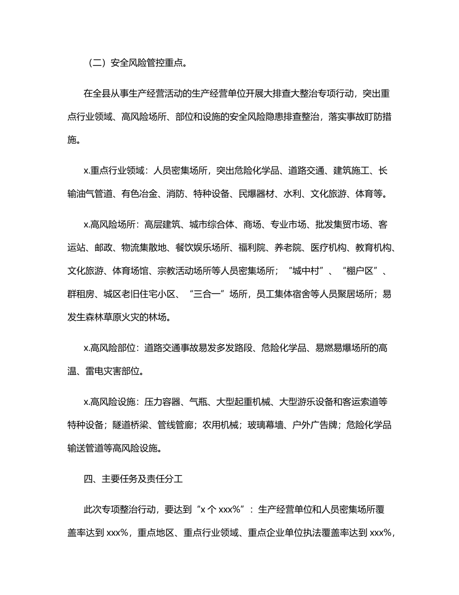 X县安全生产百日大排查大整治专项行动方案.docx_第3页