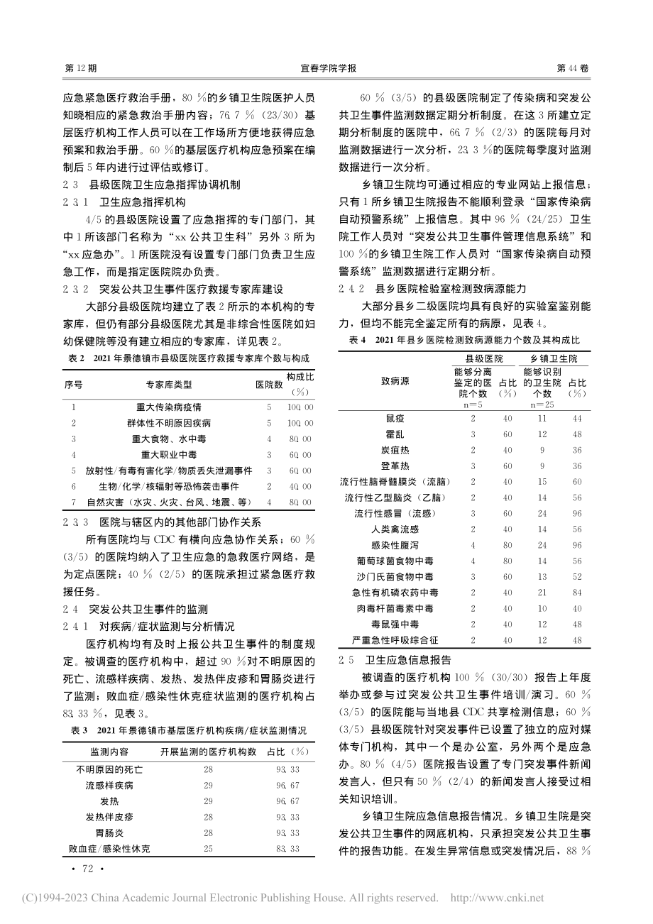 景德镇市基层医疗卫生机构突发公共卫生事件应急能力调查_李小华.pdf_第3页