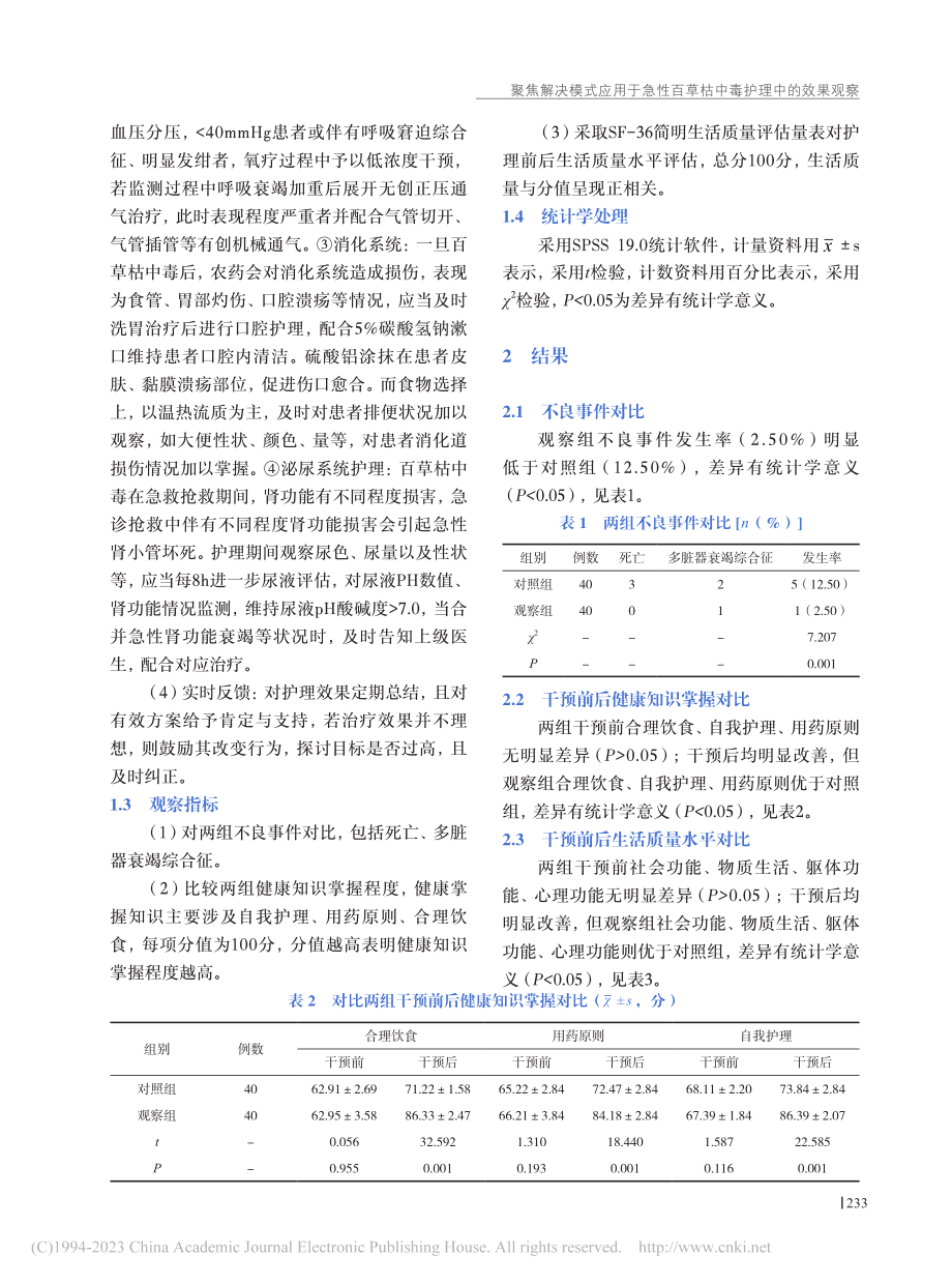 聚焦解决模式应用于急性百草枯中毒护理中的效果观察_杜智慧.pdf_第3页