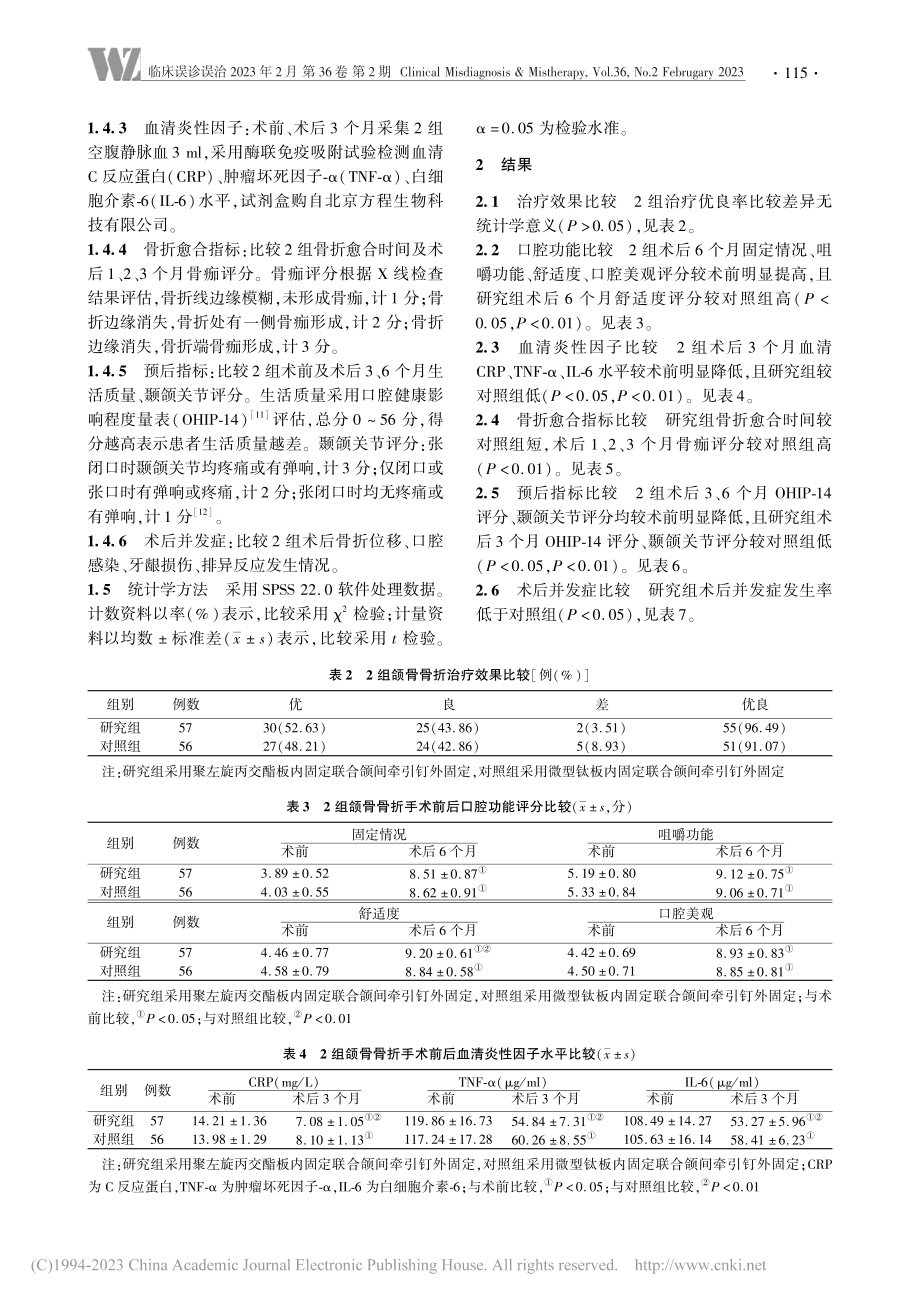 聚左旋丙交酯板内固定联合颌...性因子、颞颌关节功能的影响_王培.pdf_第3页