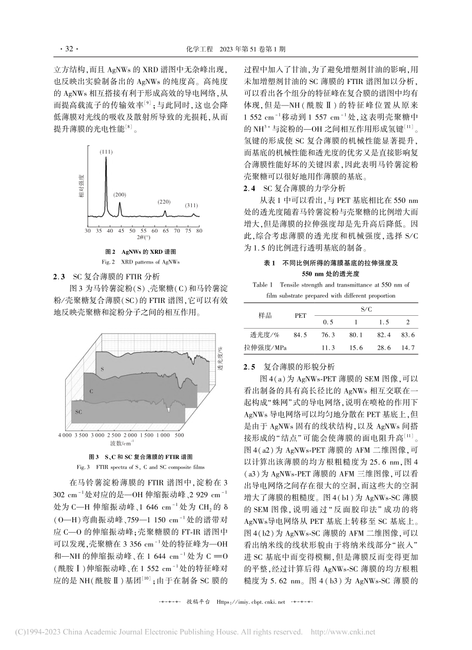 可降解型银纳米线基透明电极的制备_周洋.pdf_第3页