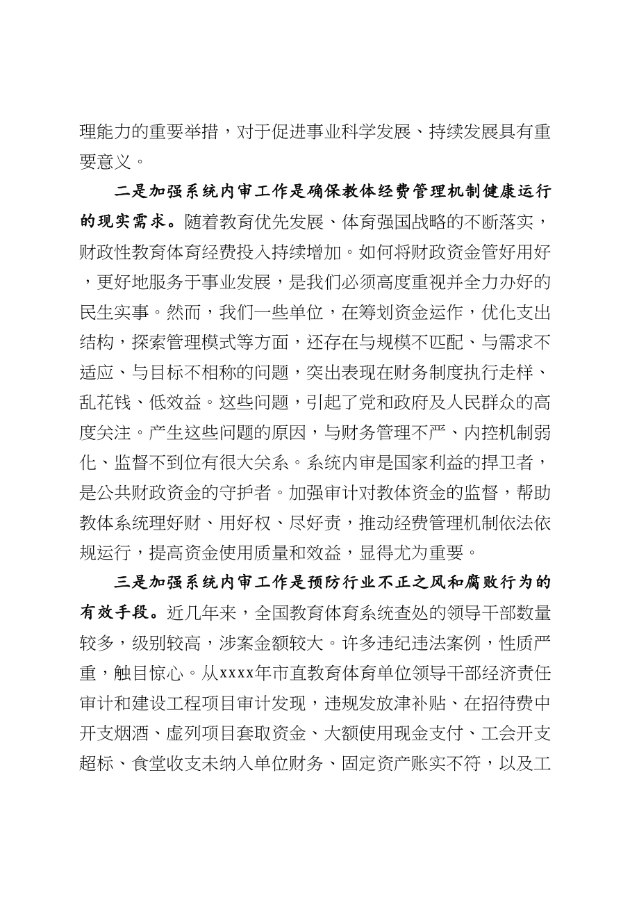 713、在系统内部审计工作会上的讲话.doc_第2页