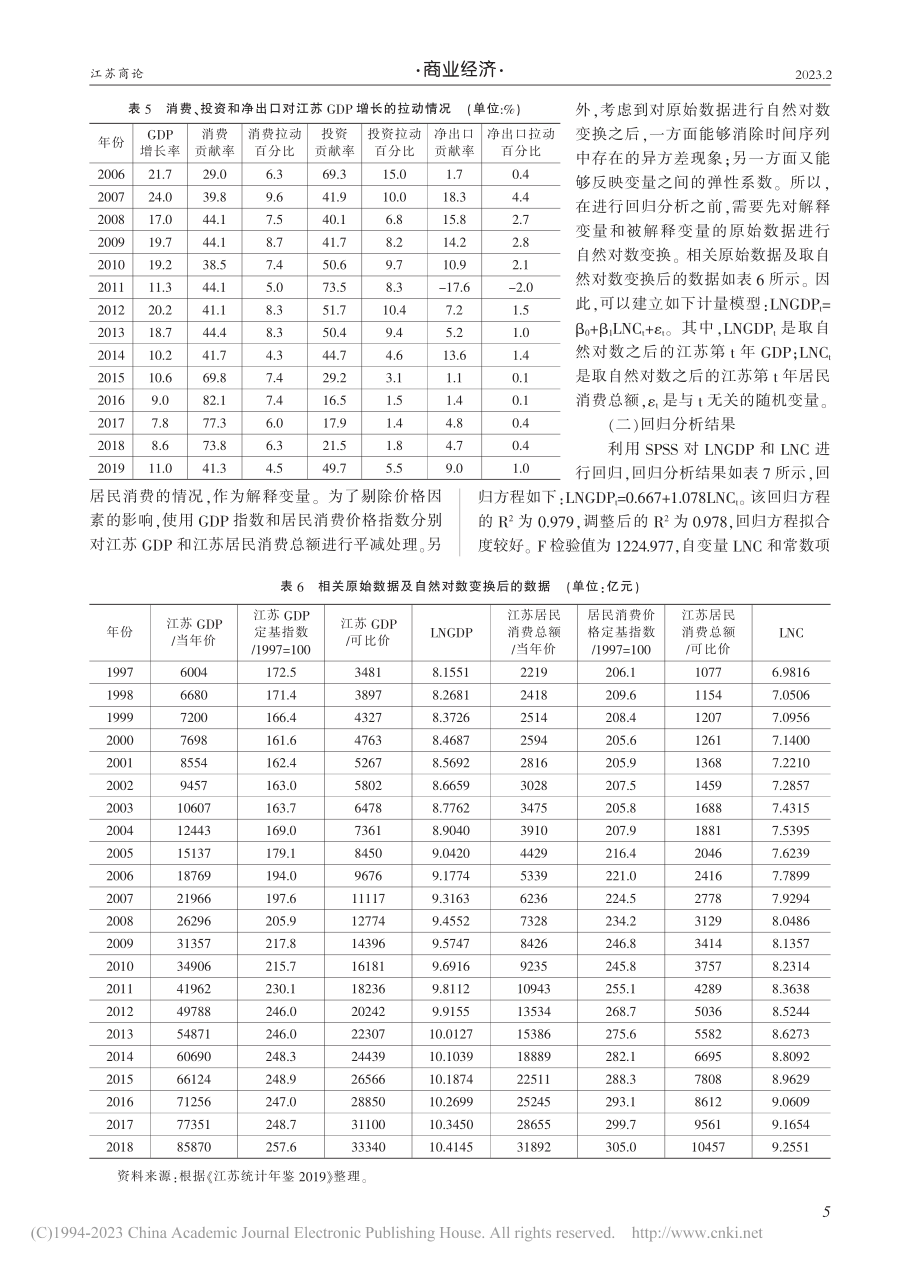 居民消费对江苏经济高质量发展的贡献_郭晓明.pdf_第3页