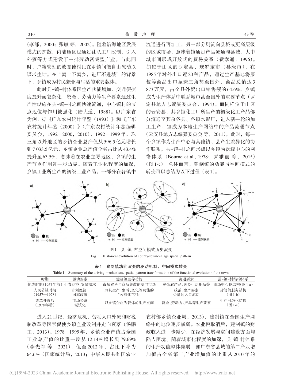 建制镇功能演变下县-镇-村...间模式——以广东省两县为例_莫樊.pdf_第3页