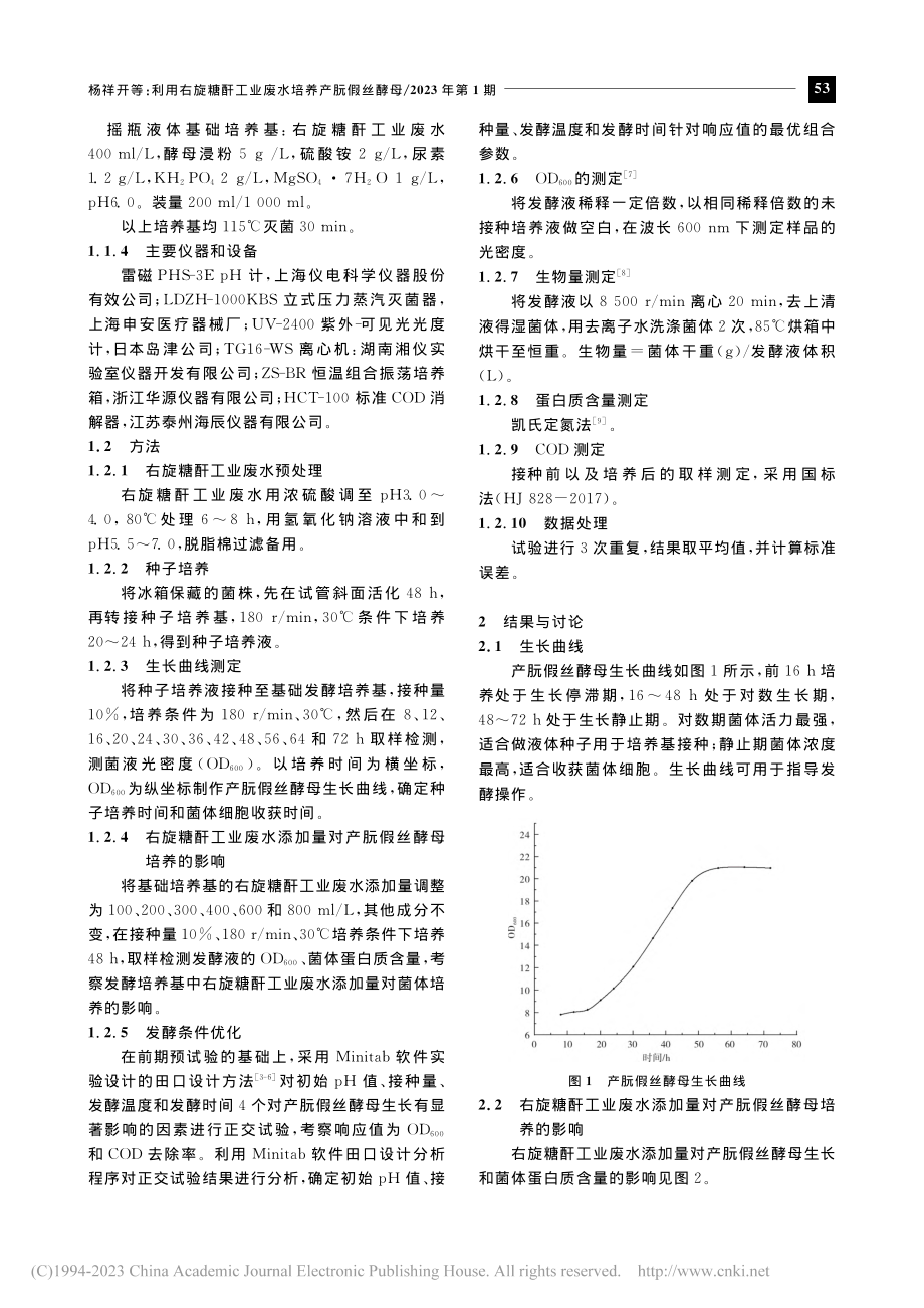 利用右旋糖酐工业废水培养产朊假丝酵母_杨祥开.pdf_第2页