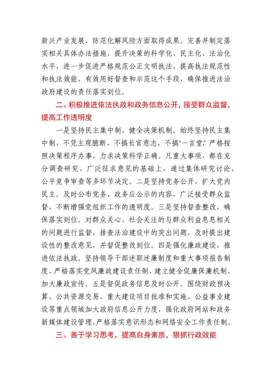 党政主要负责人履行推进法治建设第一责任人职责述职报告.docx_第2页