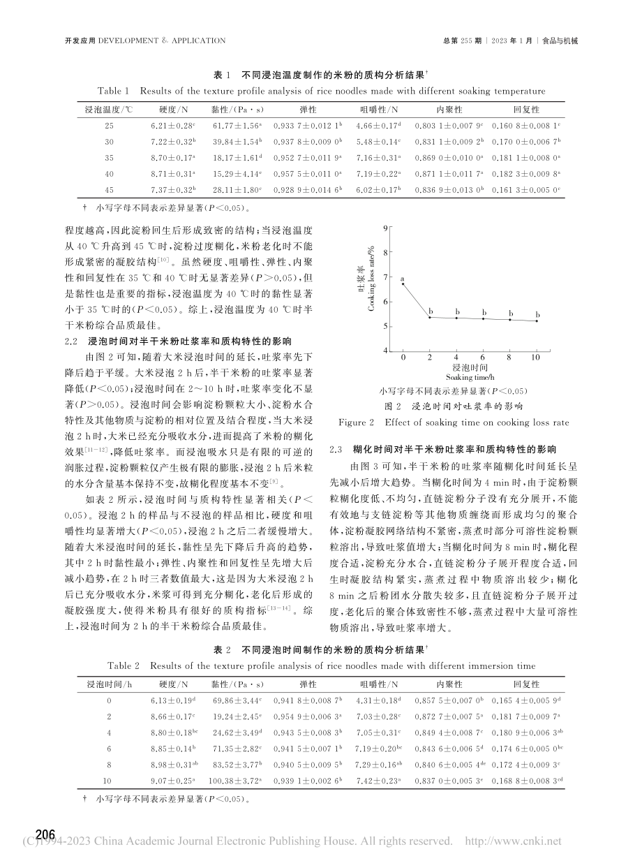 浸泡和糊化工艺对半干米粉品质的影响_周永升.pdf_第3页